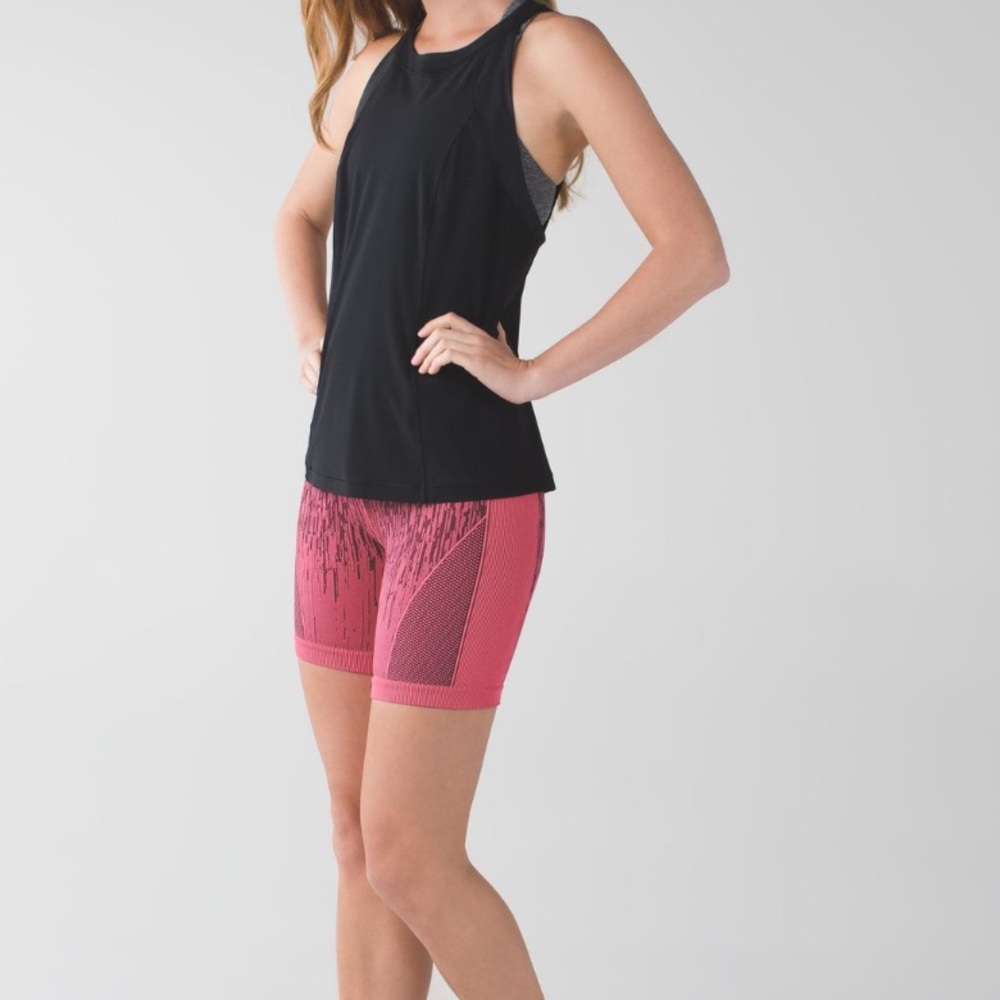 Women's Lululemon Sculpt Short‎ Electric Coral Pink Athletic Shorts
